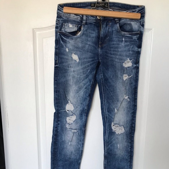 Zara Denim - Zara distressed skinny jeans, size 24
